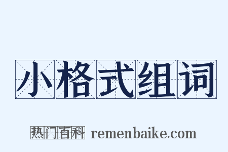 小格式组词是什么意思的图片